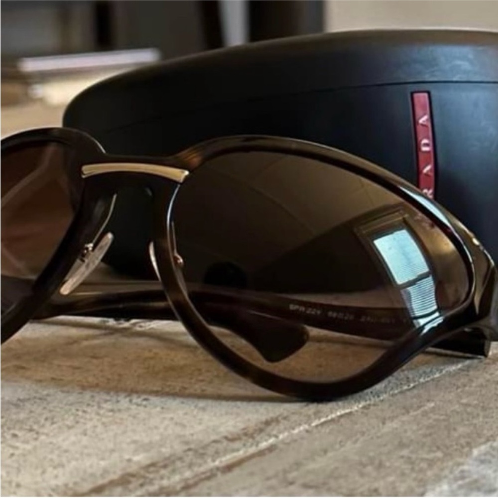 Prada Brown Sunglasses with Black Case